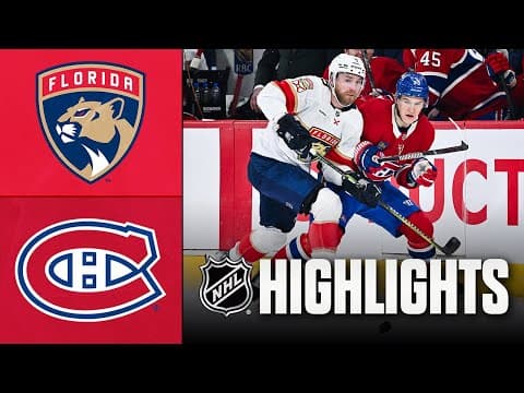 Panthers vs. Canadiens | NHL Highlights | January 08, 2026