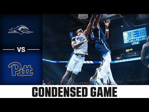 Pitt vs. Longwood Condensed Game | 2025-26 ACC Men's Basketball