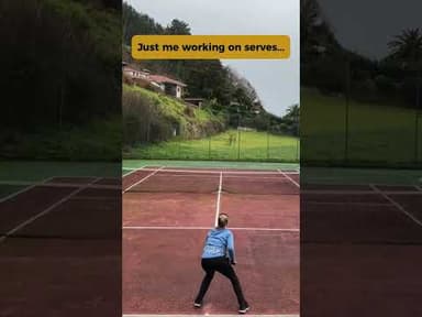 When you work on your #tennisserve...