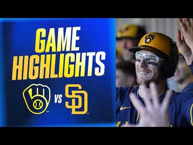 Brewers vs. Padres Game Highlights (9/24/25) | MLB Highlights