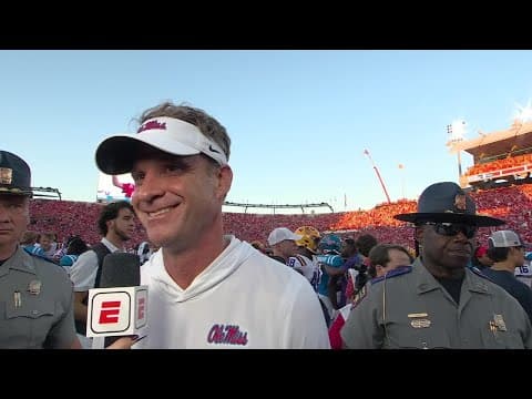 Lane Kiffin jokes that he's looking for Whit Weeks after the game 😅 | ESPN CFB