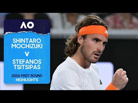 Shintaro Mochizuki v Stefanos Tsitsipas Highlights | Australian Open 2026 First Round