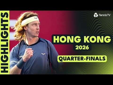 Musetti Takes On Wong; Bublik, Rublev & Shang In Action | Hong Kong 2026 Quarter-Final Highlights