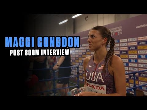 Maggi Congdon READY for 800m Semi-Final | Tokyo World Championships 2025