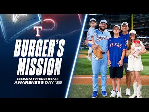 Jake Burger Hosts Down syndrome Awareness Day at Globe Life Field