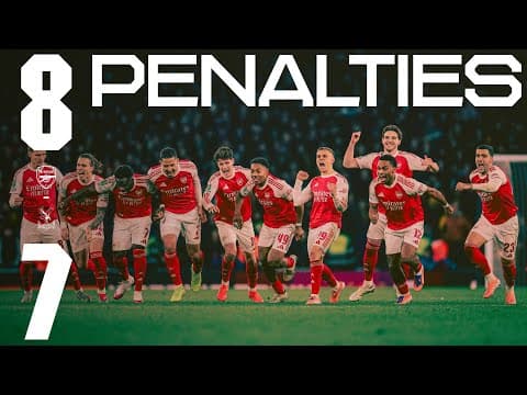 FULL PENALTY SHOOT-OUT | Arsenal vs Crystal Palace | Carabao Cup 2025/26