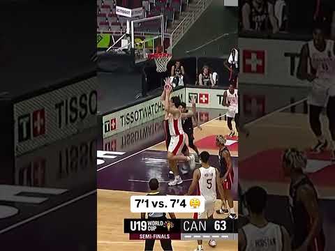 Chet Holmgren blocked Zach Edey with AUTHORITY ๐คฏ #FIBAU19