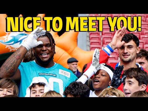 Griezmann, Koke and Pubill greeted Miami Dolphins