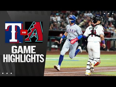Rangers vs. D-backs Game Highlights (9/2/25) | MLB Highlights