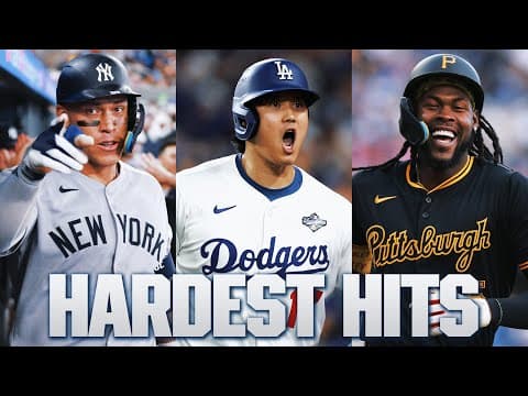 The HARDEST-HIT BALL of the Statcast era came in the 2025 season! π₯ (MLB's hardest hits of 2025)