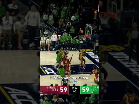 The stare down π€ #notredame #womensbasketball #collegebasketball #collegesports #sports #basketball