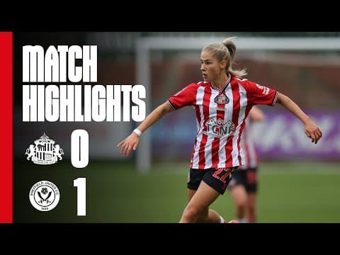 Narrow Defeat At Eppleton | SAFC Women 0 - 1 Sheffield United Women | Subway League Cup Highlights