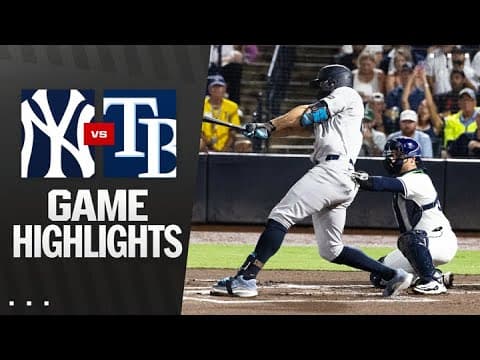 Yankees vs. Rays Game Highlights (8/19/25) | MLB Highlights
