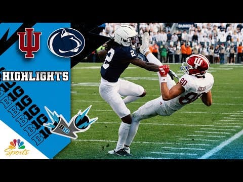Indiana Hoosiers vs. Penn State Nittany Lions | COLLEGE FOOTBALL HIGHLIGHTS | 11/8/2025 | NBC Sports