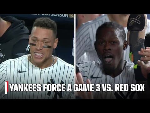 YANKEES FORCE A GAME 3 😤 Austin Wells' go-ahead RBI single lifts New York over Boston | ESPN MLB