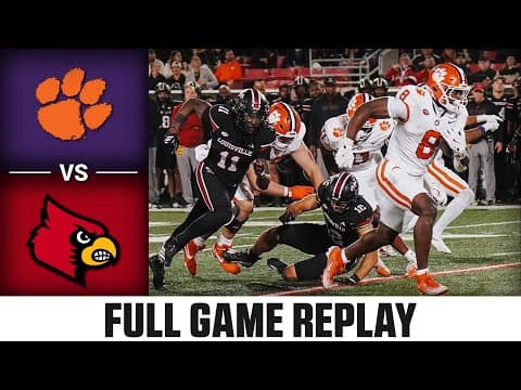 Clemson vs. Louisville Full Game Replay | 2025 ACC Football