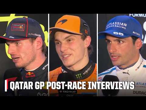 2025 Qatar Grand Prix Post-Race Interviews | ESPN F1