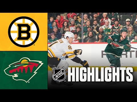 Bruins vs. Wild | NHL Highlights | December 14, 2025