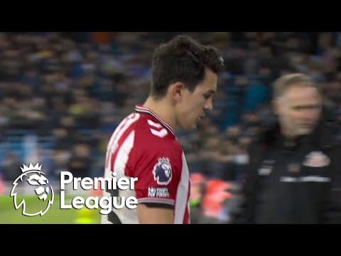 Luke O'Nien sent off for dangerous tackle against Manchester City | Premier League | NBC Sports
