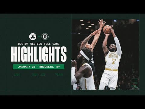 Hugo Gonzalez's clutch three leads Boston Celtics to a 130-126 victory over the Brooklyn Nets