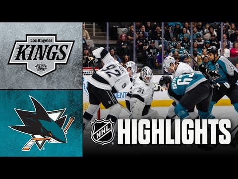 NHL Highlights | Kings vs. Sharks | November 20, 2025
