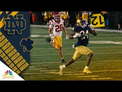 Jadarian Price returns kickoff 101 yards for Notre Dame touchdown vs. USC | NBC Sports