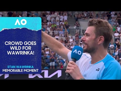 Crowd Goes Wild for Stan Wawrinka | Australian Open 2026