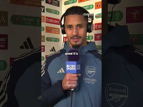 William Saliba praises Arsenal teammate Jurrien Timber ✨