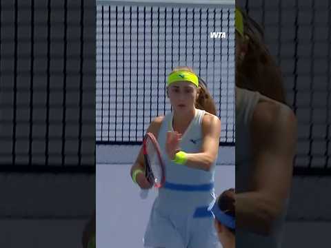 Doubles at its best from Aleksandra Krunic & Anna Danilina 💪 #DDFTennis