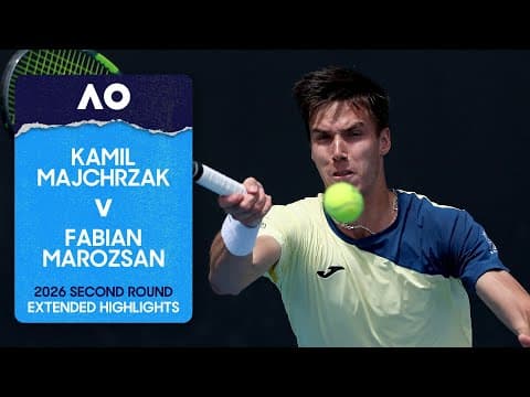 Kamil Majchrzak v Fabian Marozsan Extended Highlights | Australian Open 2026 Second Round