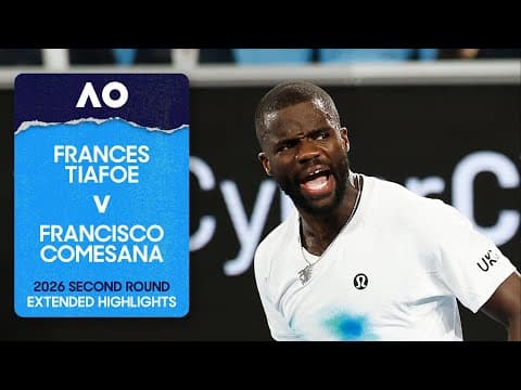 Frances Tiafoe v Francisco Comesana Extended Highlights | Australian Open 2026 Second Round