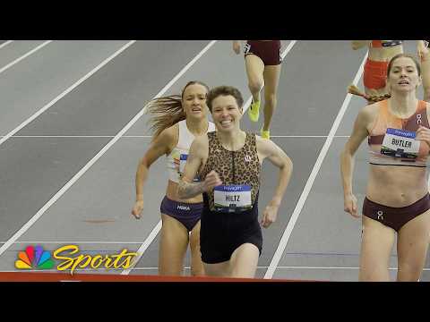 'Winning is a habit': Nikki Hiltz hustles to 1500m title at USATF Indoor Championship | NBC Sports