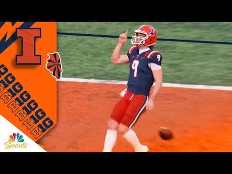 Illinois’ Luke Altmyer sores touchdown on trick play vs. Rutgers | Big Ten on NBC