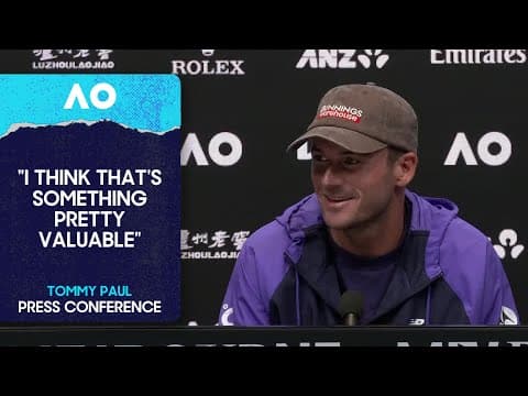 Tommy Paul Conference | Australian Open 2026 Third Round