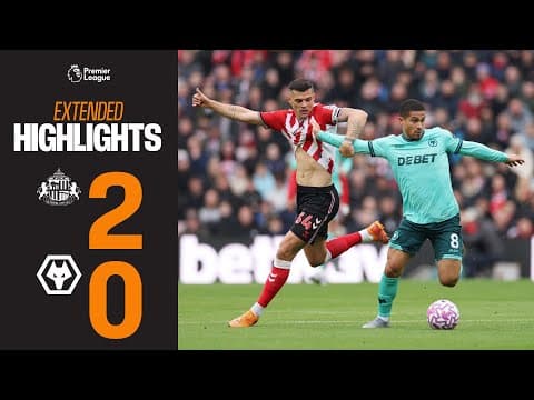 We lose out at the Stadium of Light | Sunderland 2-0 Wolves | Extended Highlights