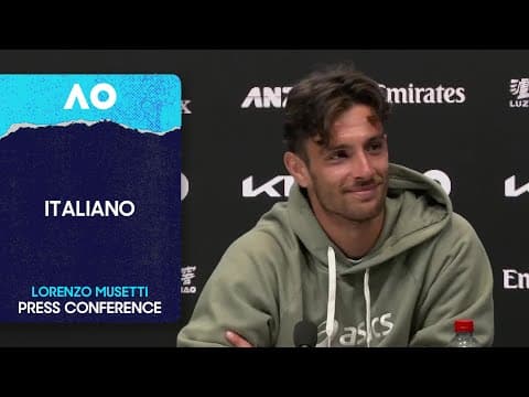 Lorenzo Musetti Press Conference In Italiano | Australian Open 2026 Third Round