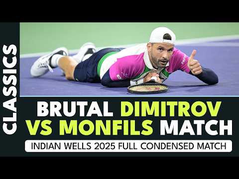 BRUTAL Tennis 🥵 | Dimitrov vs Monfils Indian Wells 2025 Condensed Full Match!