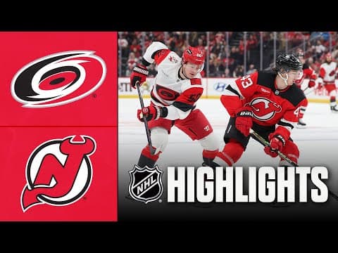 Hurricanes vs. Devils | NHL Highlights | January 04, 2026