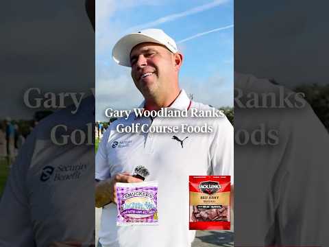 Gary Woodland ranks golf course foods. 🌭