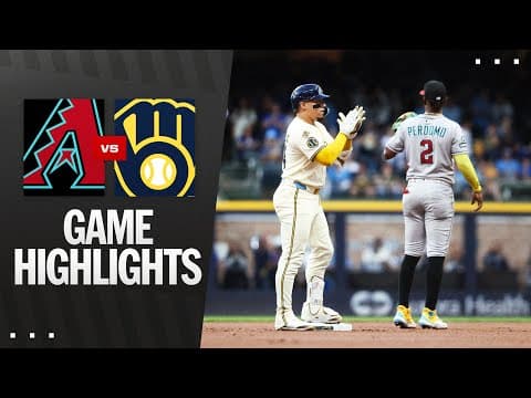 D-backs vs. Brewers Game Highlights (8/26/25) | MLB Highlights
