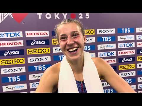 Angelina Napoleon after 2025 Worlds steeple final