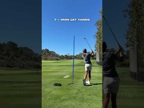 Lasers from the 16-year-old lefty. These are Miles Russell's stock yardages.