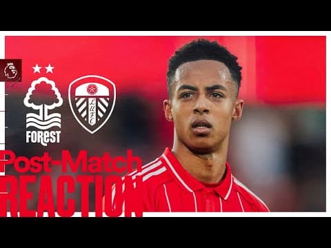 Omari Hutchinson's Reaction 🗣️ | Nottingham Forest 3-1 Leeds United | Premier League