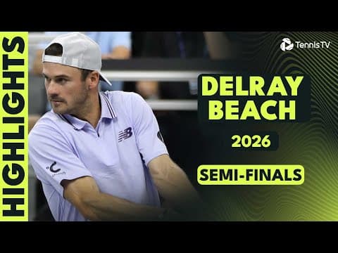 Sebi Korda vs Flavio Cobolli; Tommy Paul vs Learner Tien | 2026 Delray Beach Semi-Final Highlights