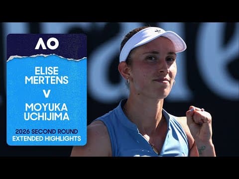 Elise Mertens v Moyuka Uchijima Extended Highlights | Australian Open 2026 Second Round