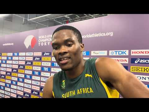 Gift Leotlela After 9.87 PB Ahead of Oblique Seville in 100m Heats at 2025 Tokyo World Championships
