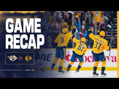 PREDS WIN: Game Highlights vs Chicago Blackhawks: Feb. 26
