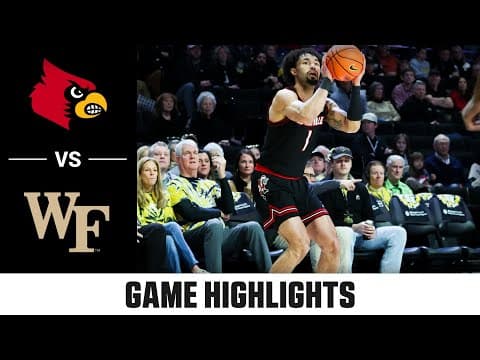 Louisville vs. Wake Forest Game Highlights | 2025-26 ACC Men's Basketball