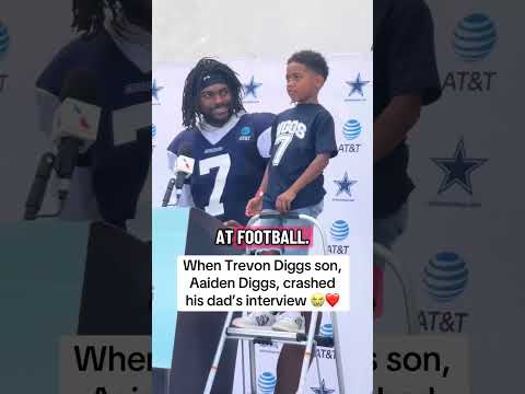 This moment from 2022 is still adorable from Trevon Diggsā son, Aaiden ā¤ļø (via @dallascowboys/TT)