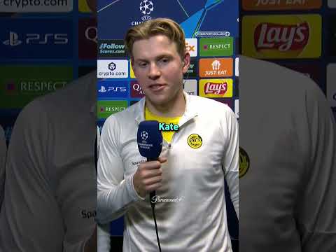 Jens Petter Hauge did not hesitate 🗣️ #UCLToday